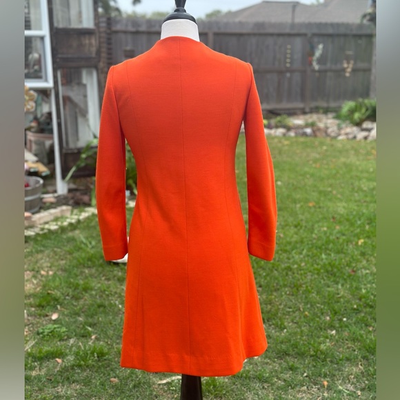 Retro Orange 60’s Vintage SciFi Star Trek Dress - Picture 5 of 10